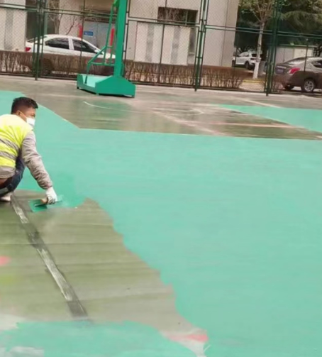凉山球场地面翻新